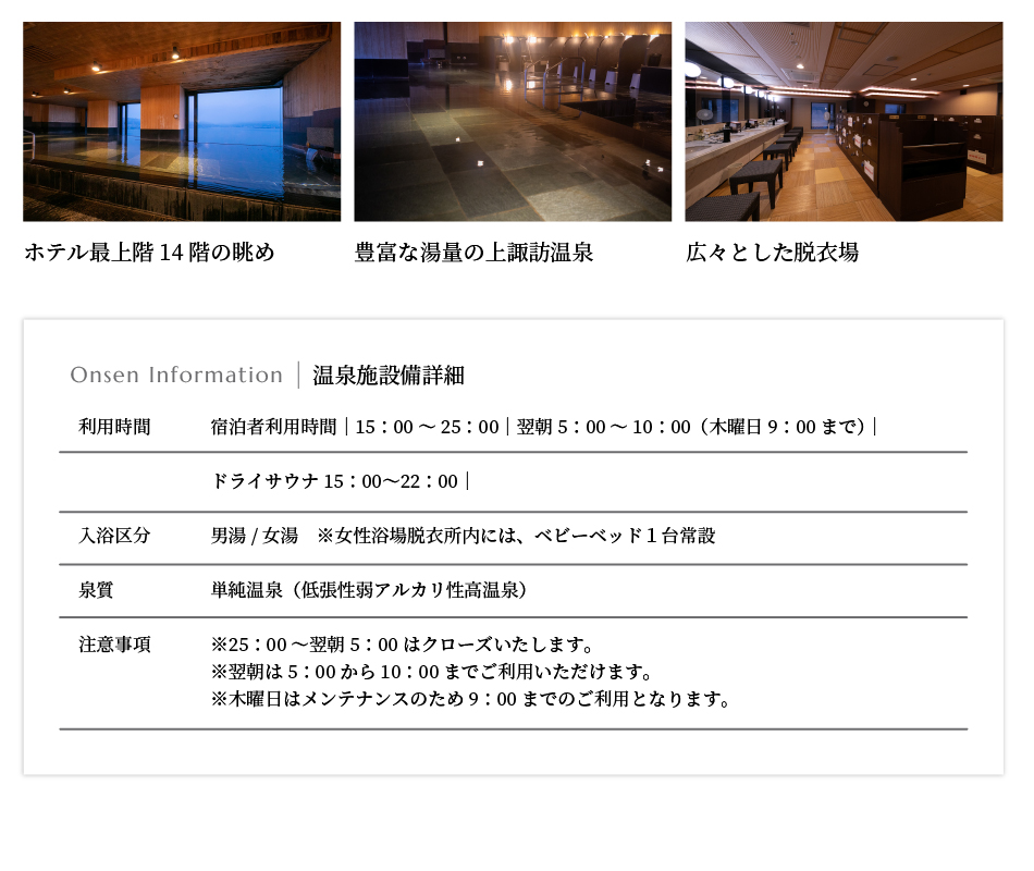 温泉施設備詳細